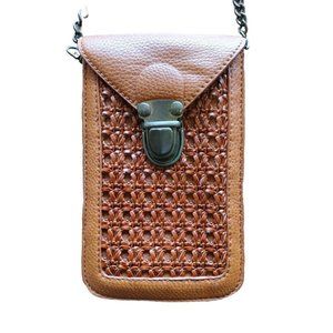 Street Level Crossbody Purse Burnished Chain Removable